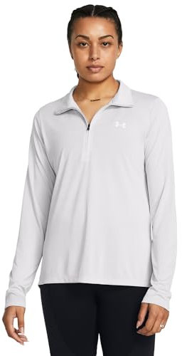 Under Armour Tech 1/2-Twist, T-shirt de sport confortable pour femme, T-Shirt manches longues avec col zippé
