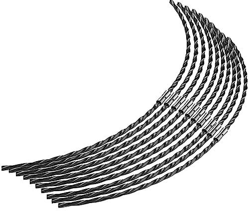 MEZOKUCEL F016800431 Nylonfaden für Rasentrimmer von Bosch AFS 23-37, Länge: 37 cm, Durchmesser: 3,5 mm, 10 Stück (37 cm x 3,5 mm)