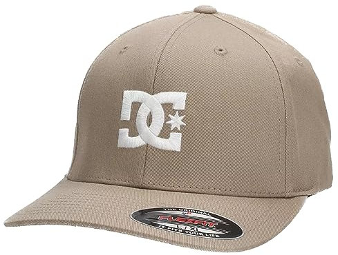DC Shoes Flexfit Cap Semi-gebogenes Visier mit DC-Stickerei vorne Baseballkappe Einheitsgröße Flexfit, Sandfarben, 58