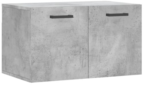 vidaXL Wandschrank Betongrau 60x36,5x35 cm Holzwerkstoff