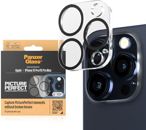 PanzerGlass™ PicturePerfect Camera Lens Protector for Apple iPhone 15 Pro | 15 Pro Max - Protect, Preserve, and Capture Unforgettable Moments