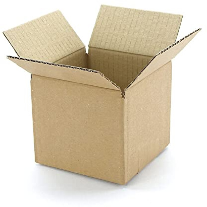 120 Stück 113x113x100 mm einwellige Kartons Faltkarton Versandkarton Kartonage Verpackungsmaterial Karton