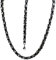 ayados Königskette Set Edelstahl 60cm 4,5mm bis 8mm Halskette + Armband Königs Kette (5,5mm Königsketten Set, Schwarz/Silber)