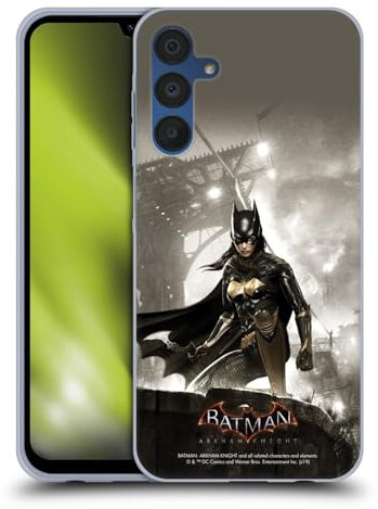 Head Case Designs Offizielle Batman Arkham Knight Batgirl Darsteller Soft Gel Handyhülle Hülle kompatibel mit Samsung Galaxy A15