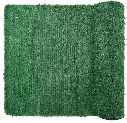 Coradoma Künstliche Hecke Sichtschutz in 5 Größen | 100x300cm | Ideale Sichtschutzmatte für Balkon, Garten und Terrasse | natürlicher Zaun Sichtschutz Balkonsichtschutz Lärmschutz Windschutz