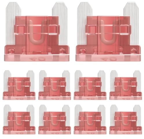 ALLECIN 50 Pièces 40A Micro Fusible Voiture 40Amp Bas Profil Mini Fusibles Voiture pour Auto Moto Automobile Camion 40Ampère Car Fuse