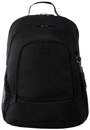 TOTTO - Mochila para Ordenador Portátil de 16 Pulgadas, Modelo Kuat L, Capacidad 28L, 3 Compartimentos, 2 Bolsillos Botella, Cómodas Correas Acolchadas y Ajustables, Color Negro