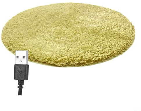 Aprilsunnyzone 1 coperta elettrica in peluche USB per animali domestici, riscaldante, coperta riscaldante per gatti e cani, tappetino invernale per animali domestici, 40 cm (verde)