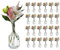 casavetro Halsi Lot de 24 petits vases en verre transparent Style maison de campagne vintage Vase décoratif