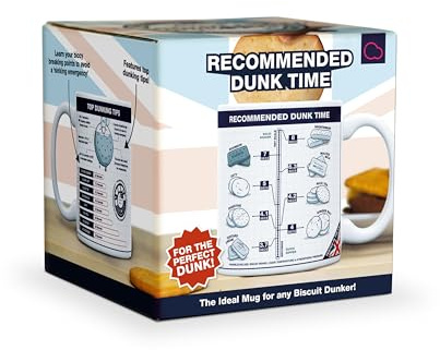 Bubblegum Stuff Recommended Dunk Time Mug - 350 ml Reusable Modern Design for Home Use - Printed Mug