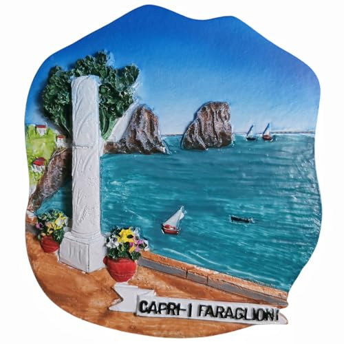 Faraglioni di Capri Italien Reise-Souvenirs 3D-Kühlschrankmagnet Kühlschrankdekoration Magnet
