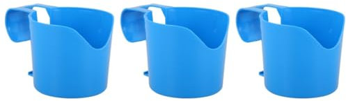 Yardwe 3 Pièces Porte-gobelet de Piscine Porte-gobelet pour Spa Porte-gobelet Piscine Hors-Sol Accessoires de Piscine pour piscines Hors-Sol Porte-gobelet pour Piscine Plastique Blue
