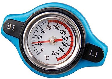 BESPORTBLE Water Tank Cover with Meter Radiator Thermostat Cap Temperature Gauge for Car Thermostatic Temp Gauge Radiator Tank Cover