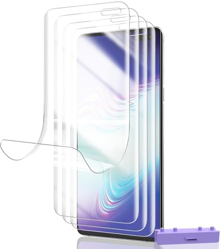 Rniidaaz 4 Stück Schutzfolie für Samsung Galaxy S10 5G Displayschutz | Selbstheilende TPU-Folie mit Positionierhilfe, Kratzfest, Einfache Montage, HD Klar, Fingerabdruck kompatibel,Sensitive Touch