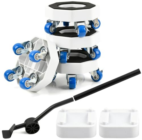 BATINO Furniture Moving Wheels, Furniture Movers for Heavy Items, Furniture Lifter Sliders Tool Set, 350kg Max Load Capacity, 360° Rotation Roller Furniture Dolly, for Moving Appliance Bed Cabinet