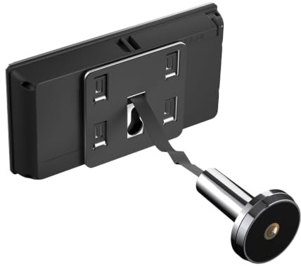 Türspion Kamera,Elektronischer Türspion mit Kamera,3,5 Zoll Bildschirm,120° Weitwinkel Objektiv,2MP Türspion Kamera mit drahtlosen Monitor,Für Wohnung Haus Mietwohnung Eingangstür,Silber