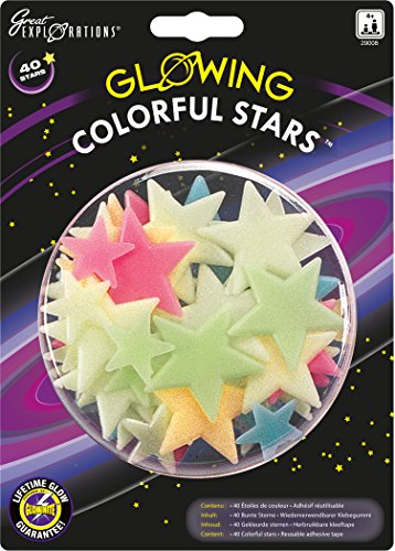 University Games 29008 - Colorful Stars, leuchtenden Sterne und Planeten für die Wand