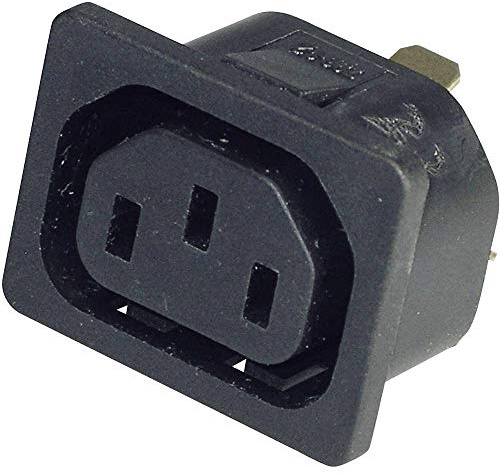 Anschluss für serielle Kühlgeräte (Netzanschluss) 796 Kaiser 796/10/63/sw/C weiblicher Sockel, vertikal, Anzahl der Pole insgesamt: 2 + PE 10 A, schwarz 1