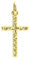 Viennagold Kreuz Anhänger echt 14 Karat Gold 585 (Art. 203148)