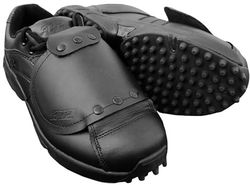 3N2 Herren Baseball Umpire Officiating Shoe Reaction Pro Plate Stabiles Design & Komfort Optimaler Schutz 100% Echtes Leder Kein Extra Gewicht, D & EE Weiten für Softball & Baseball Schiedsrichter