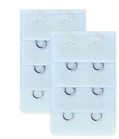Allegra K Damen 3x2 Haken Unterwäsche Ersatz BH Extender Strap Adapter Hellblau 2 STK