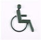 Pictogramme 3D toilette Handicapé - Gris - 7