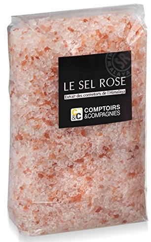 Sel rose de l'himalaya cristaux -2 sachets de 1 kg
