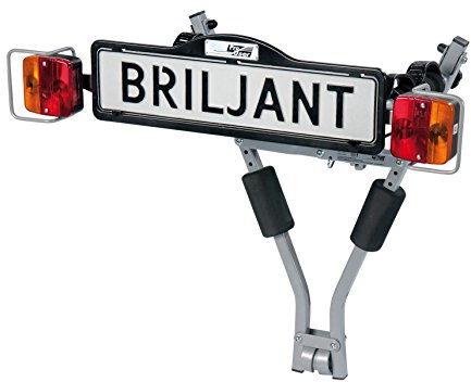 ProUser 5191533 Fahrradträger, glänzend schwarz/Silber