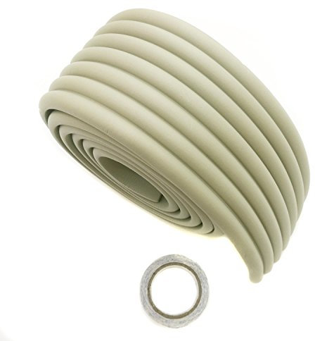 HIMRY Universel Rouleau de Mousse, 200cm x 80mm x 8mm, Epaissir Mousse Antichoc Sécurité pour Bébé Kits, Enfants sécurité Anti-Crash, Tout Usage sécurité de bébé Protecteur. Gris KXD7002 Grey