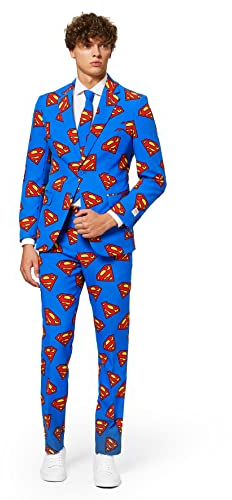 OppoSuits Konzessioniert Superheld Halloween Anzüge für Herren - Komplettes Set: Jackett, Hose und Krawatte
