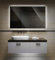 Bilderdepot24 Badezimmerspiegel mit Beleuchtung LED Spiegel - 90x60 cm -Badspiegel mit Licht - Design Spiegel für Bad und Gäste WC hinterleuchtet - beleuchteter Wandspiegel Rahmenlos - OZ-LED