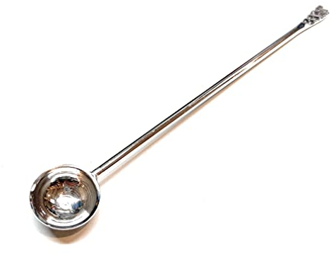 Weihrauch Löffel Silber Nickel mit langem Griff 17,5 cm Räucherlöffel