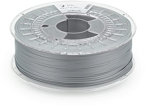 extrudr® PLA NX2 MATT ø1.75mm (1kg) 'SILBER MATT' - 3D Drucker Filament - Made in Austria
