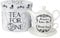 Alchemy England 1977 Freaks Like Me - Tea for 1 Set Teapot Black-White