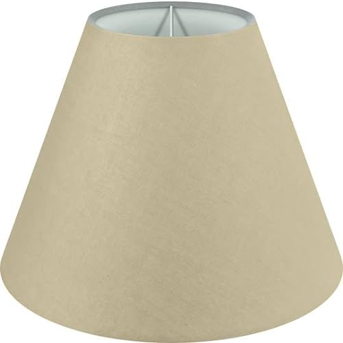 Wogati® Lampenschirm | verschiedene Größen & Farben | Farbe: Beige/Größe: M | E27 | Baumwolle | Lampenschirm Stehlampe + Lampenschirm Hängelampe + Lampenschirm für Tischlampe