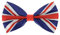 SHIPITNOW Noeud Papillon Drapeau Union Jack - Drapeau Anglais - Noeud Papillon Homme Original Angleterre Bleu, Rouge et Blanc