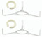 2 Pack - White Metal Vintage Spider Carrier to Support Ceiling Lampshade with Duplex Fitting | Reducing Ring Included | Fits All Types of Lampholders | ES SES BC SBC