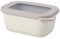 Mepal - Bol Multi-Usage rectangulaire Cirqula - Nordic White – capacité 750 ML - Couvercle Amovible - incassable - étanche – Stockage au congélateur, Stockage à Froid – Passe au Lave-Vaisselle