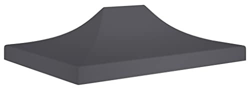 vidaXL Partyzelt Dach UV-beständig Wasserbeständig Ersatzdach Dachplane Zeltdach Ersatz Dach Plane für Gartenzelt Pavillon 4,5x3m Anthrazit 270g/m²