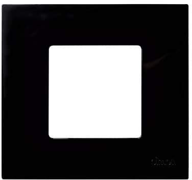 CABLEPELADO Funda intercambiable para marco 1 elemento Simon 27 Play | Funda de 1 elemento | 2700617-071 | Apto para superficie y empotrar | Dimensiones: 85x91 mm | Color Antracita