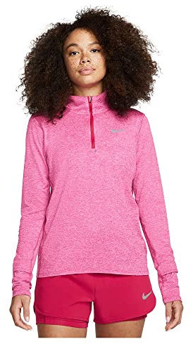 Nike Df Element Top Langarmshirt Mystic Hibiscus/Reflective SIL S