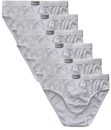 Liabel Slip Uomo 100% Cotone Mercerizzato Art. 940 Conf.6pz Bianco 7 (XXL)