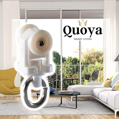 Quoya Smart Elektrische Vorhangschiene, extra Läufer (Gleiter) (nur für Modelle AT5810 und QL600) (Nicht kompatibel mit QL500)