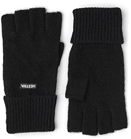 HESTRA Unisex Pancho Half Finger Handschuhe Schwarz 8