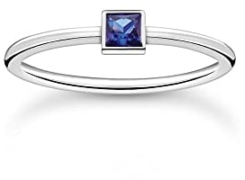 THOMAS SABO Ring mit blauem Stein 925 Sterling Silber TR2395-699-32-50