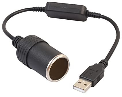 Adattatore da USB a accendisigari da 5 V USB a 12 V Presa Femmina Convertitore Cavo Adattatore Per Accendisigari Auto Registratore di Guida DVR Dash Camera GPS