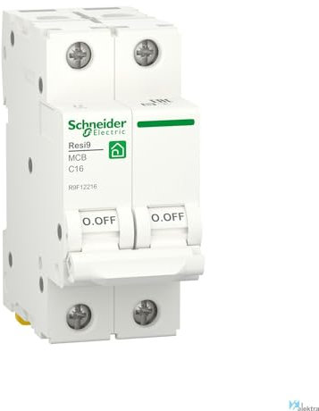 Schneider Electric RESI9 2P 16A C 230V 6000A marque