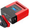 Booster Batterie Voiture 600 Amp 15000mAh Super Grand Écran LED (6L Essence / 4L Diesel) Démarreur Portable Jump Starter Puissant pour Batterie Au Lithium 12V Por Voiture Moto,Red,144x128x56mm