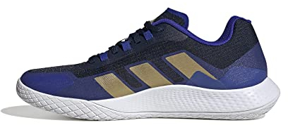 Adidas Herren Forcebounce Volleyball Shoes Schuhe, Navy Blue/Matte Gold/Lucid Blue, 46 EU