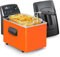 FRITEL Friteuse Turbo SF 4152 Orange - Friteuse 3 L - Double élément chauffant